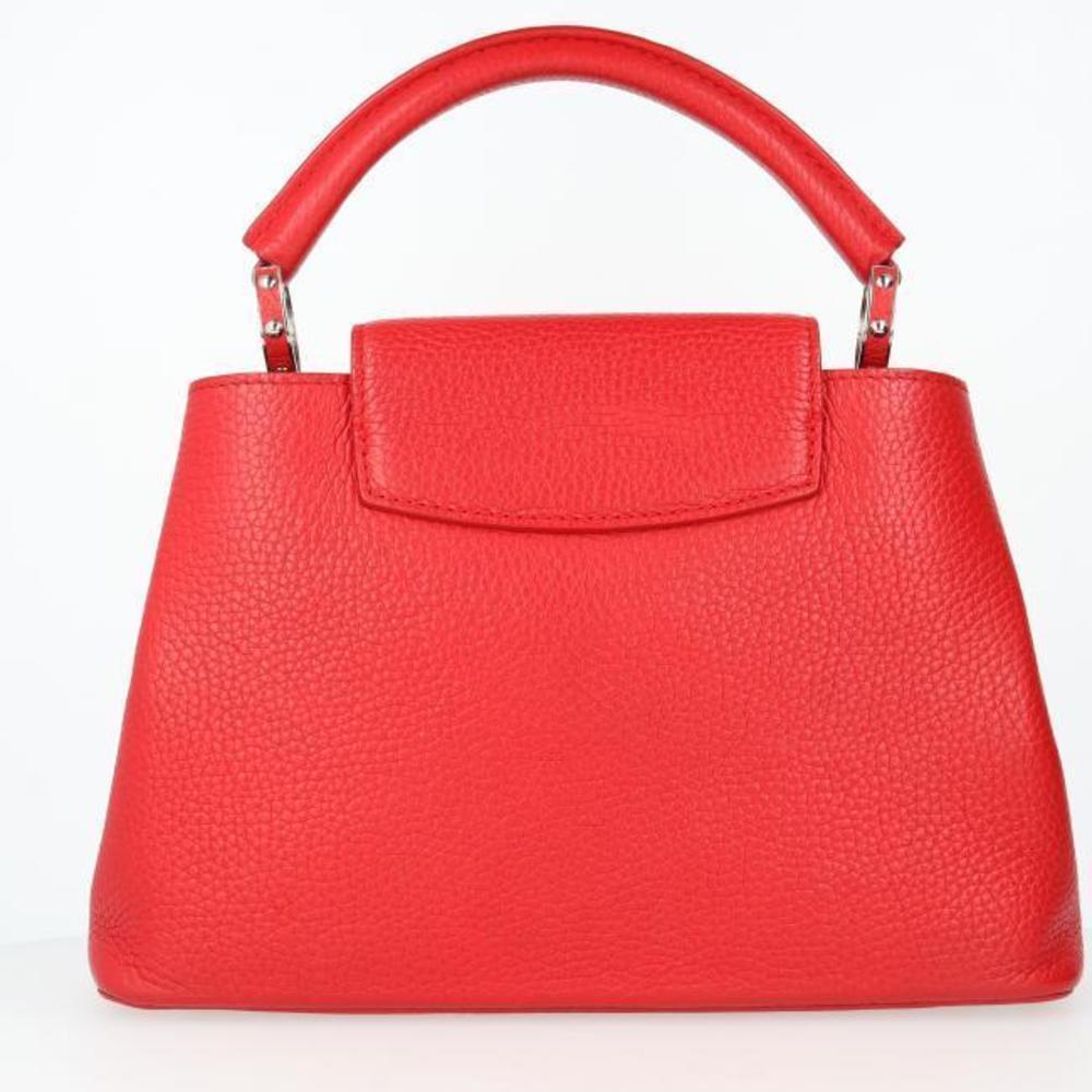 Louis Vuitton Ruby Taurillon Red Leather Handbag Capucines BB